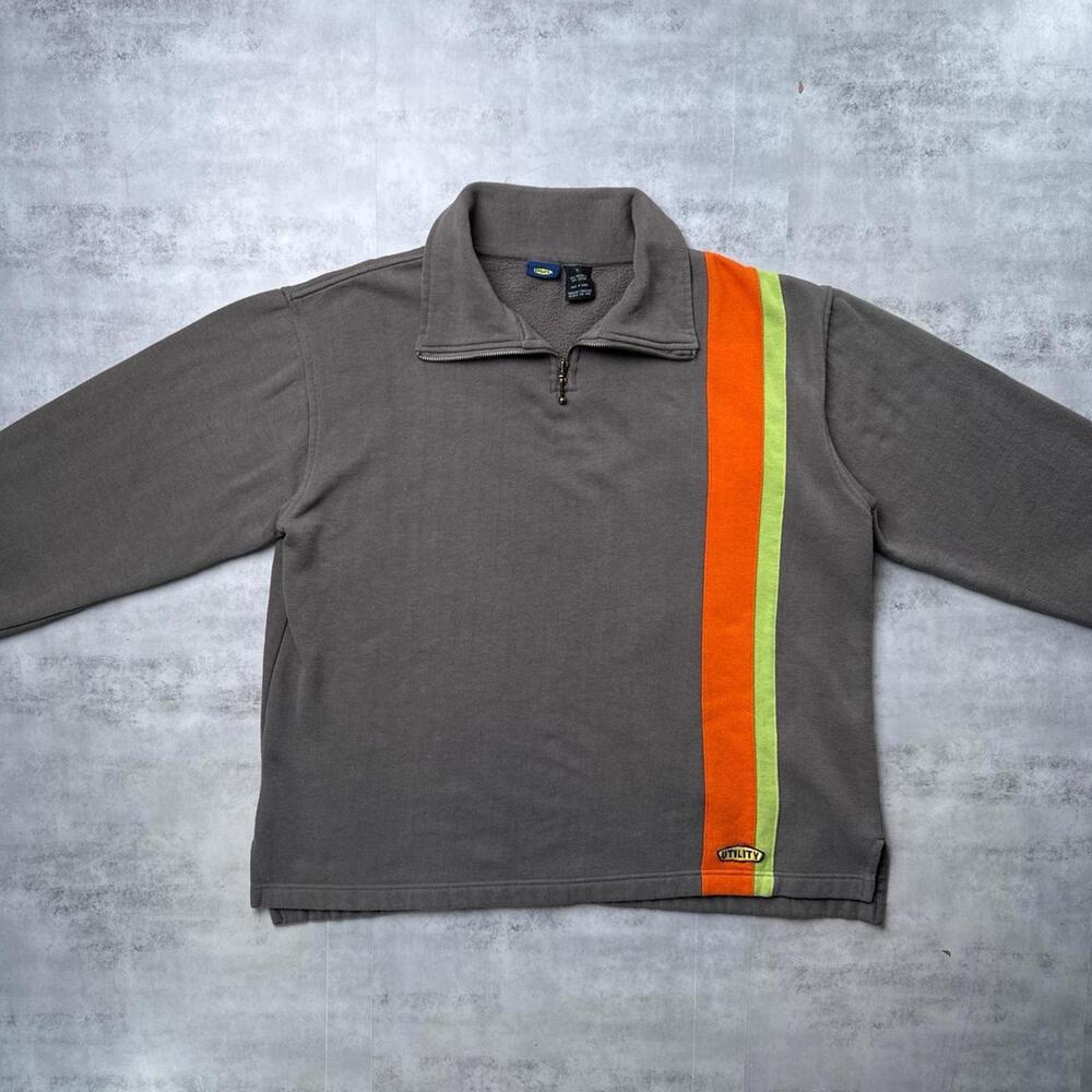 Y2K Utility 00s Quarter Zip Up Sweater - Picture 6 of 7
